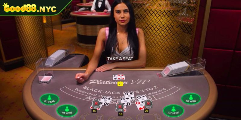 Blackjack GOOD88 | Hướng Dẫn Cách Chơi Cho Người Mới 2 Các hành động trong Blackjack